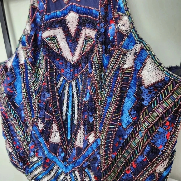 Primavera Prom Dress Size 10 NWT 2-Piece Beaded Style 1594 Midnight Couture - Picture 11 of 16